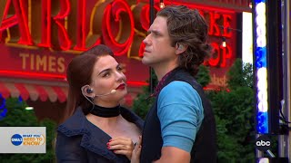 JoJo and Aaron Tveit perform Come What May from Moulin Rouge The Musical on Good Morning America [upl. by Ronnholm493]