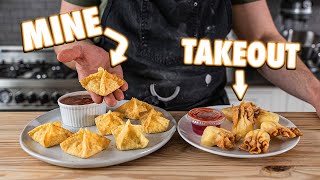 Making Crab Rangoon Wontons At Home  But Better [upl. by Aerb]