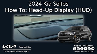 Refreshed 2024 Kia Seltos  How To Use Your HeadUp Display HUD [upl. by Rena]