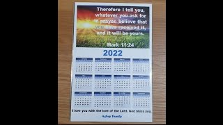 DIY 2022 Calendar Fridge Magnet [upl. by Ariajaj238]