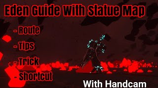 Eden Guide With Statue Map  ShortcutTips amp Trick  Sky  Children Of The Light [upl. by Grae]