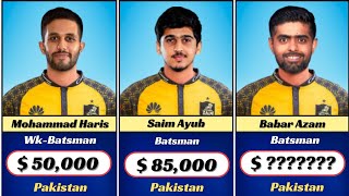 Peshawar Zalmi Squad amp Players Price List PSL2024 [upl. by Rolyak907]