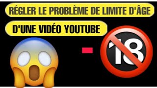 Enlever LIMITE dAGE Youtube comment regarder des videos Youtube sans restriction [upl. by Andriette955]