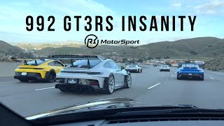 R1 Motorsport 992 GT3RS Meet amp Drive  INSANE MEET [upl. by Ontine94]