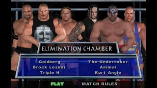 Elimination Chamber Smack Down Here Comes the Pain 2003 PS 2 [upl. by Rocher]