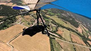 Hang gliding Aspres on a windy day [upl. by Dlorej594]