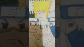 Drawing team minato naruto team7 shorts [upl. by Santana]