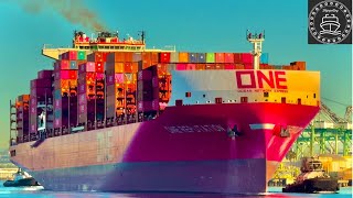 4K SHIPSPOTTING CONTAINER SHIPS AT THE PORT OF LOS ANGELES  December 2024 [upl. by Jaclin]