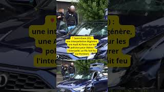 📍SaintOuen 93  une interpellation dégénère une Audi A3 fonce sur les policiers pour libérer li [upl. by Eenaffit987]