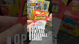 Opening Vintage Topps Baseball Cards from 1991  comedy funny baseballcards topps toppsheritage [upl. by Nommad51]