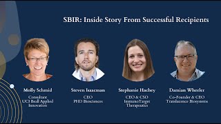 SBIR Inside Story from Successful Recipients [upl. by Claman]