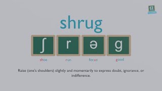 How to pronounce shrug [upl. by Lorien]