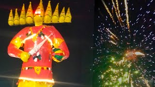 dashara Utsav 👺👹👹💥 ravan Ki ant 👹 [upl. by Sirois809]