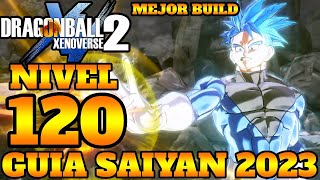 Dragon Ball Xenoverse 2 GUÍA SAIYAN NIVEL 120 2023 ATRIBUTOS 200 COMBOS LA MEJOR BUILD Saiyajin [upl. by Jeremy]