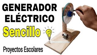 COMO HACER UN GENERADOR ELÉCTRICO CASERO quotCreaciones caserasquot [upl. by Chambers]