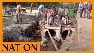 Floods leave grim legacy of destruction and devastation as workers repair roads in Elburgon [upl. by Mahan816]