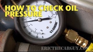 How To Check Oil Pressure EricTheCarGuy [upl. by Kalb]