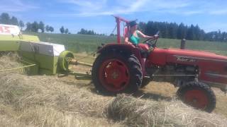 Zetor 2511 lis CLAAS Markant 51 Jana Strakonice 2017 [upl. by Colvert102]