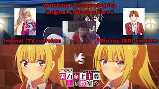 Watching and Comparing Classroom of the Elite Season 3 Bluray BD amp Original TV Part 14 Vol1 [upl. by Paehpos38]