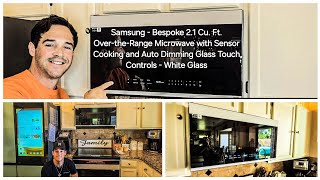 NEW Samsung Bespoke 21Cu OvertheRange Smart Microwave Sensor Cook Auto Dim Glass Controls Review🤩 [upl. by Xavler]