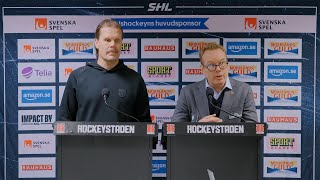 quotBlir en matchbild som vi inte gillarquot  Presskonferensen efter Örebro vs Timrå [upl. by Cogen]