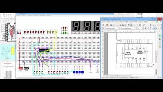 74151 multiplexor de 8 canals simulador [upl. by Sekofski]