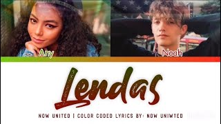 Now United  “Lendas”  Color Coded Lyrics [upl. by Aneri]