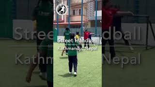 Street Handball Nepal handball streethandball hosted event at school [upl. by Israeli169]