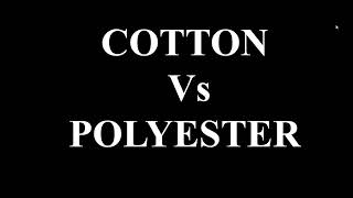 Textile Fibers Lecture Cotton Vs Polyester [upl. by Haelahk]