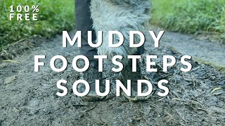 Squishy Footsteps in Mud Sound Effects  RoyaltyFree Sounds [upl. by Beasley]