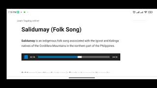 Salidumay folksong [upl. by Kazmirci891]