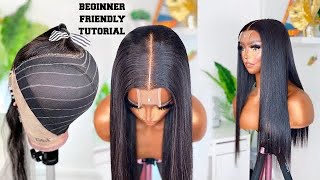 HOW TO DO THE 2X6 CLOSURE WIG  BEST STRESS FREE WIG FOR LOVERS OF MIDDLE PART  Omoni Got Curls [upl. by Yeknarf]