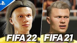 FIFA 22 VS FIFA 21  GAMEPLAY COMPARISON [upl. by Ramsdell570]