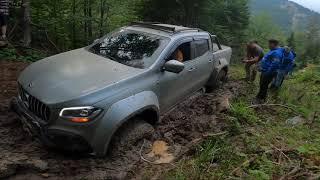 Mercedes XClass OFF ROAD TURKIYE BLACKSEA  THE MOST CRAZY X CLASS [upl. by Natanhoj471]