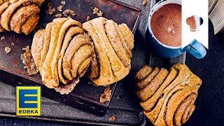 Franzbrötchen selber machen I Klassisches Hamburger Gebäck mit Apfel und Zimt  EDEKA [upl. by Ocirled]