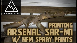 Painting Arsenal SAR M1 with NFM spray paints [upl. by Douville]