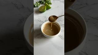 Tahini Dressing with a secret ingredient veganrecipies tahinisauce saladdressing shorts طحينة [upl. by Asha]