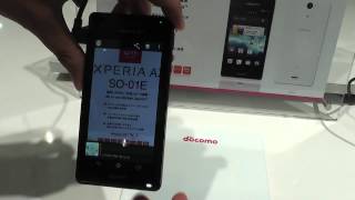 「Xperia AX SO01E」 実機をチェック [upl. by Eigram]