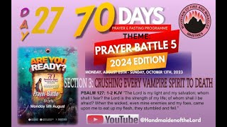 Day 27 MFM 70 Days Prayer amp Fasting Programme 2024Prayers from Dr DK Olukoya General Overseer MFM [upl. by Mccreary]