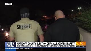 Maricopa County election officials address safety [upl. by Torrey]