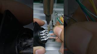 Satisfying Automated Soldering of Electronic Components Connecting MultiWire Jacks [upl. by Ferren190]