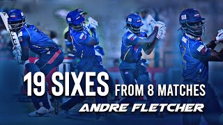 GoingGoingGone Spicy hitting by Andre Fletcher 19 sixes from 8 matches I Abu Dhabi T10 [upl. by Sifan]