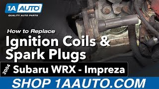 How to Replace Spark Plugs and Ignition Coils 0407 Subaru Impreza WRX [upl. by Nellaf]