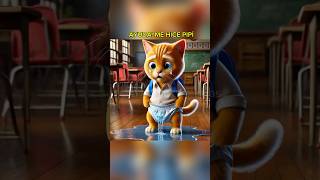 GATITO SE HACE POPIS cat cute gato gatito short shortviral mascota perrito historia ia ai [upl. by Nehgaem688]