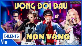 TOP 4 thí sinh nhận NÓN VÀNG vòng đối đầu Rap Việt 2024 TIÊU MINH PHỤNG Coldzy V Queen B [upl. by Alaj]