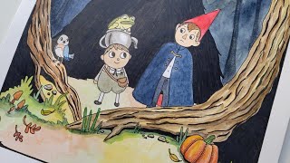 Coloring My Over The Garden Wall Drawing Pt 2 [upl. by Kristy]