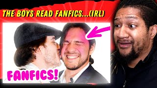 THIS GOT WEIRD FAST  Reaction to The Boys Read Fanfics…IRL [upl. by Anelej]