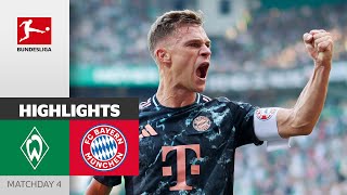 The Return of Prime Bayern  Werder Bremen  Bayern München 05  Highlights  Matchday 4 [upl. by Ripleigh]