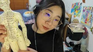 No Talking ASMR  Female Acupuncture Doll 3 Fast and Aggressive TappingKnocking [upl. by Trik]