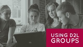 Using Groups in D2L Brightspace [upl. by Haroppizt]